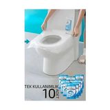 Zenvia Klozet Kapağı Kılıfı Hijyenik Seyahat Tek Kullanımlık Klozet Wc Örtüsü 10 Adet 720808