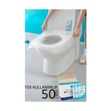 Zenvia Klozet Kapağı Kılıfı Hijyenik Seyahat Tek Kullanımlık Klozet Wc Örtüsü 50 Adet 720809
