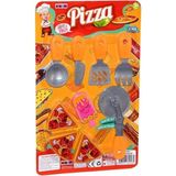 Zenvia Küçük Pizza Oyuncak Seti 40X25 cm 9 Parça - Renkli