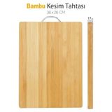 Zenvia Metal Saplı Bambu Kesim Panosu ZNV-TTT3245 - Renkli