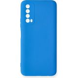 Zenvia Mey Ithalat® Huawei P Smart 2021 Kılıf Nano Içi Kadife Silikon - Mavi
