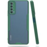 Zenvia Mey Ithalat® Huawei P Smart 2021 Kılıf Platin Silikon - Yeşil