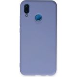 Zenvia Mey Ithalat® Huawei P20 Lite Kılıf Nano Içi Kadife Silikon - Lila