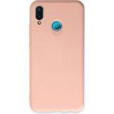 Zenvia Mey Ithalat® Huawei P20 Lite Kılıf Nano Içi Kadife Silikon - Pudra
