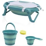 Zenvia Mey Ithalat® katlanır Banyo 5'li Küvet Seti 596 Turkuaz