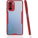 Zenvia Mey Ithalat® Poco F3 Kılıf Platin Silikon - Kırmızı