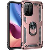 Zenvia Mey Ithalat® Poco F3 Kılıf Sofya Yüzüklü Silikon Kapak - Rose