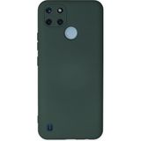 Zenvia Mey Ithalat® Realme C25Y Kılıf Nano Içi Kadife Silikon - Koyu Yeşil