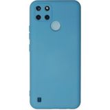 Zenvia Mey Ithalat® Realme C25Y Kılıf Nano Içi Kadife Silikon - Mavi