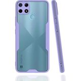 Zenvia Mey Ithalat® Realme C25Y Kılıf Platin Silikon - Lila