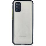 Zenvia Mey Ithalat® Samsung Galaxy A02S Kılıf Miami Şeffaf Silikon - Lacivert