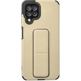 Zenvia Mey Ithalat® Samsung Galaxy A22 Kılıf Mega Standlı Silikon - Gold