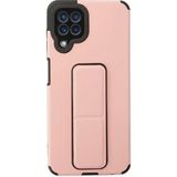 Zenvia Mey Ithalat® Samsung Galaxy A22 Kılıf Mega Standlı Silikon - Pudra