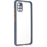 Zenvia Mey Ithalat® Samsung Galaxy A71 Kılıf Miami Şeffaf Silikon - Gri
