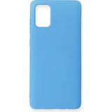 Zenvia Mey Ithalat® Samsung Galaxy A71 Kılıf Nano Içi Kadife Silikon - Mavi