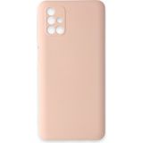 Zenvia Mey Ithalat® Samsung Galaxy M31S Kılıf Nano Içi Kadife Silikon - Pudra
