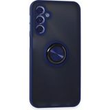 Zenvia Mey Ithalat® Samsung Galaxy M34 5g Kılıf Montreal Yüzüklü Silikon Kapak - Lacivert