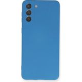 Zenvia Mey Ithalat® Samsung Galaxy S21 Plus Kılıf Nano Içi Kadife Silikon - Mavi