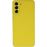 Zenvia Mey Ithalat® Samsung Galaxy S21 Plus Kılıf Nano Içi Kadife Silikon - Sarı