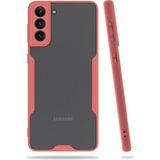 Zenvia Mey Ithalat® Samsung Galaxy S21 Plus Kılıf Platin Silikon - Pembe
