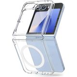 Zenvia Mey Ithalat® Samsung Galaxy Z Flip 6 Kılıf Magneticsafe Şeffaf Silikon - Şeffaf
