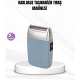 Zenvia Mey Ithalat® Taşınabilir Şarjlı Tıraş Makinesi – Kuru Kullanım, Özel Sakal Başlıkları - Renkli