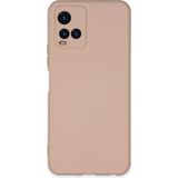 Zenvia Mey Ithalat® Vivo Y21S Kılıf Nano Içi Kadife Silikon - Pudra