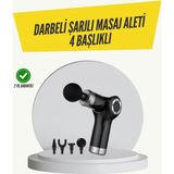 Zenvia Mini Masaj Tabancası 4 Başlık 6 Hız Ayarlı ZNV-HBY3245 - Renkli