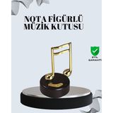 Zenvia Nota Figürü Müzik Kutusu Melodious Model ZNV-254110 - Ahşap