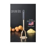 Zenvia Patates Ezici 3 mm Kalınlık 304 Paslanmaz Çelik Havuç Muz Avokado Ezici 722003 - Renkli