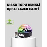 Zenvia Ritim Hassasiyetli Bluetooth Hoparlörlü Disko Işığı Döner LED Efektli ZNV2025 - Renkli
