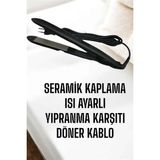 Zenvia Saç Düzleştirici Yıpranma Karşıtı Keratin Bakımı Seramik Kaplama Znv-Tcndym - 0 - Siyah - 1