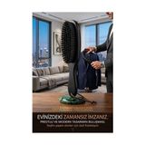 Zenvia Siyah Ahşap Elbise Fırçası - Premium Deri Ipli Pantolon ve Ceket Bakımı 722944