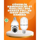 Zenvia Tam Karanlıkta Görüntüleme Sağlayan 1080P Ampul Güvenlik Kamerası
