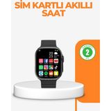 Zenvia Telefon Bağımsız Sım Kartlı Akıllı Saat Nabız Ölçerli - 35 - 48 mm - 1 - 01P-Pembe