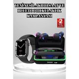 Zenvia Ucuz ve Kaliteli Kulaklıklı Saat Seti Bluetooth Bağlantılı Akıllı Saat ve Kulaklık Znv-Tcndy - 35 - 48 mm - 1 - Çok Renkli