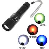Zenvia Znv Cree Tg LED 1000 Lümen Göstergeli Fonksiyonel El Feneri WT-732 ZNV2029