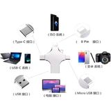 Zenvia Znv Otg 4in1 Cep Telefonu Çok Fonksiyonlu USB Flash Bellek 64 GB Type-C, Micro Sd ve Kart Okuyucu Z