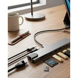 Zenvia Znv Type C Çoklu Port Hub 8 Port USB HDMI Sd Kart Ethernet Adaptör ZNV2029