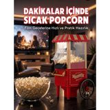 Zenviaa 5 Dakikada Popcorn Hazırlayan Yağsız Patlatma Makinesi ZENVIAA365423 - Renkli