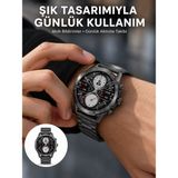 Zenviaa Akıllı Saat Çelik Kordon Çağrı Cevaplama Amoled Ekran Titreşimli Uyku ve Sağlık Tak - Renkli - Standart - 1