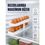 Zenviaa Buzdolabı Yumurtalık Organizer Geniş Kapasiteli Yumurta Düzenleyici Rafı ZENVIAA365423