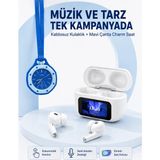 Zenviaa Ekranlı Kablosuz Kulaklık ve Mavi Çanta Charm Saat Kampanya Seti Zenviaab - standart
