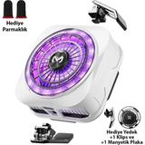 Zenviaa Memo CX21 18W Manyetik Telefon Soğutucu Rgb Işıklı Yarı Iletken Buz Soğutmalı Mobil - Beyaz