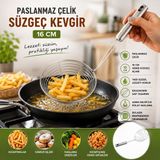 Zenviaa Metal Kevgir - Paslanmaz Çelik - 16 cm Zenviaae - Renkli