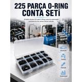 Zenviaa Mey Ithalat® 18 Ölçü O-Ring Conta Seti Otomotiv, Tesisat ve Hidrolik Için Kauçuk Con
