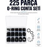Zenviaa Mey Ithalat® 225 Parça Profesyonel O-Ring Conta Kiti Su, Yağ ve Hava Sızdırmazlık Tam