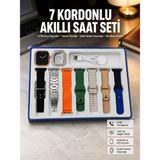 Zenviaa Mey Ithalat® Akıllı Saat Unisex Akıllı Saat Çoklu Kordon Seçeneği Çelik Kordon Pla - Renkli