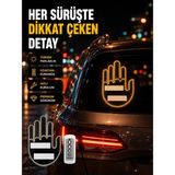 Zenviaa Mey Ithalat® Uzaktan Kumandalı LED El Park Uyarı Cihazı Suya Dayanıklı Enerji Tasarru - Renkli