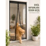 Zenviaa Mıknatıslı File Kapı Sinekliği Balkon Bahçe Teras ve Mutfak Için Pratik Kullanım Ze - standart